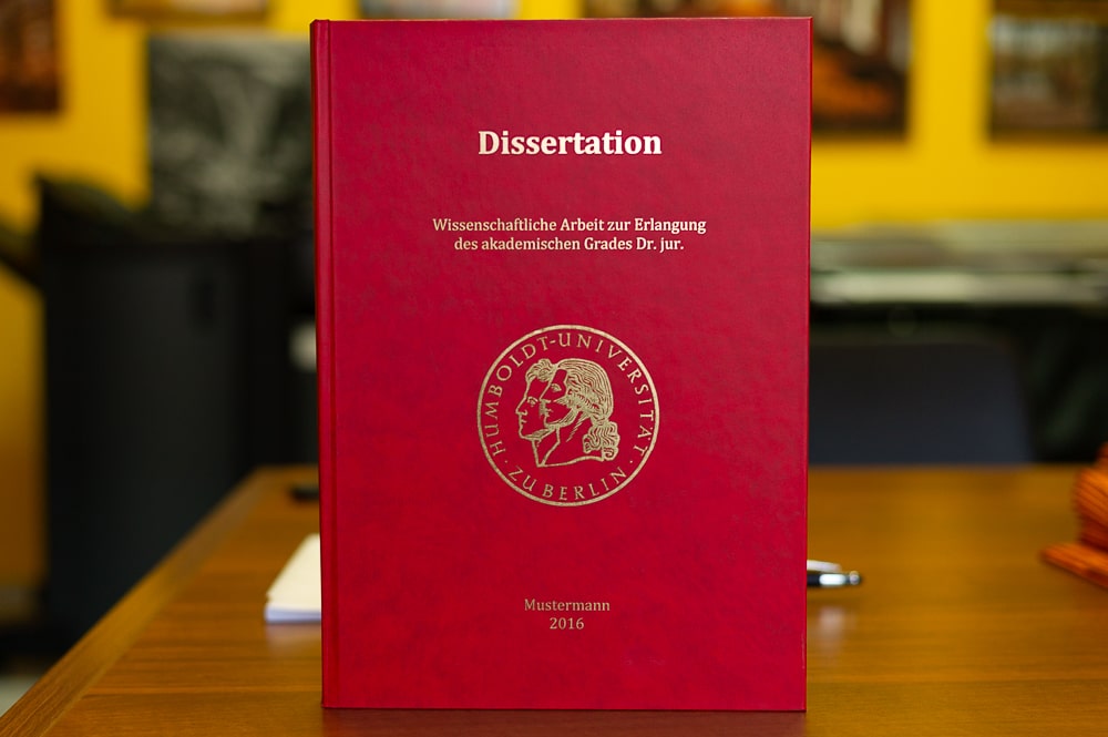 Dissertation Hardcoverbindung
